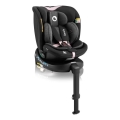 Lionelo - Roterbar bilbarnstol NAVY i-Size med bas 40-150 cm svart/rosa