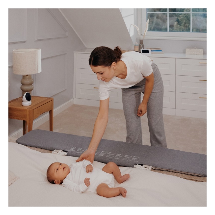 Lionelo - Säker sänggrind LORA XL, mörkgrå