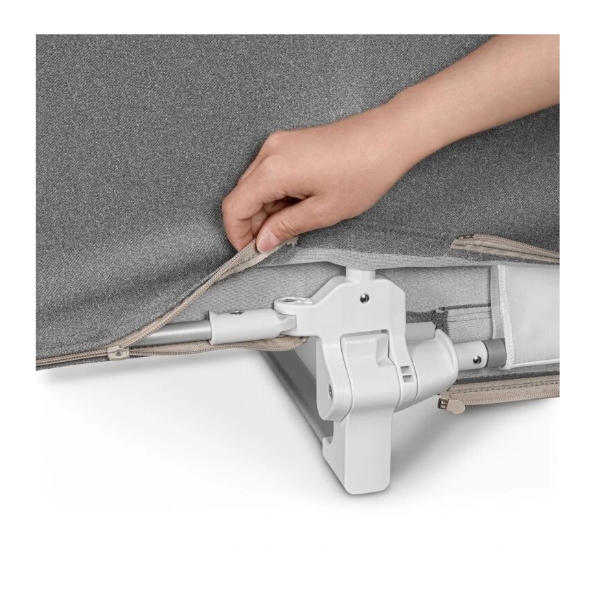 Lionelo - Säker sänggrind LORA XL, mörkgrå