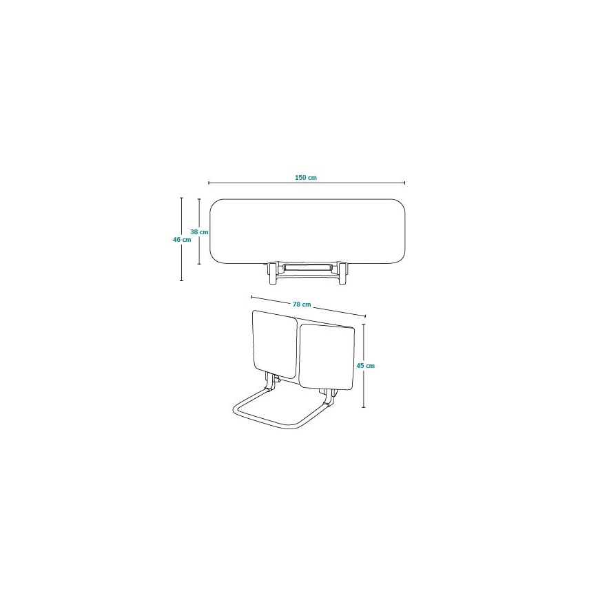 Lionelo - Säker sänggrind LORA XL, mörkgrå
