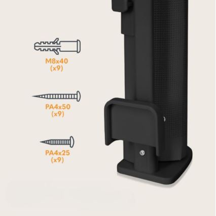 Lionelo - Säkerhetsbarriär THEA svart