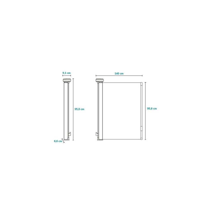 Lionelo - Säkerhetsbarriär THEA svart