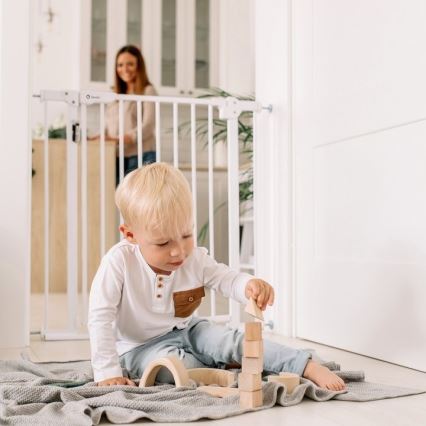 Lionelo - Säkerhetsgrind TRUUS SLIM LED 1xAAA grå