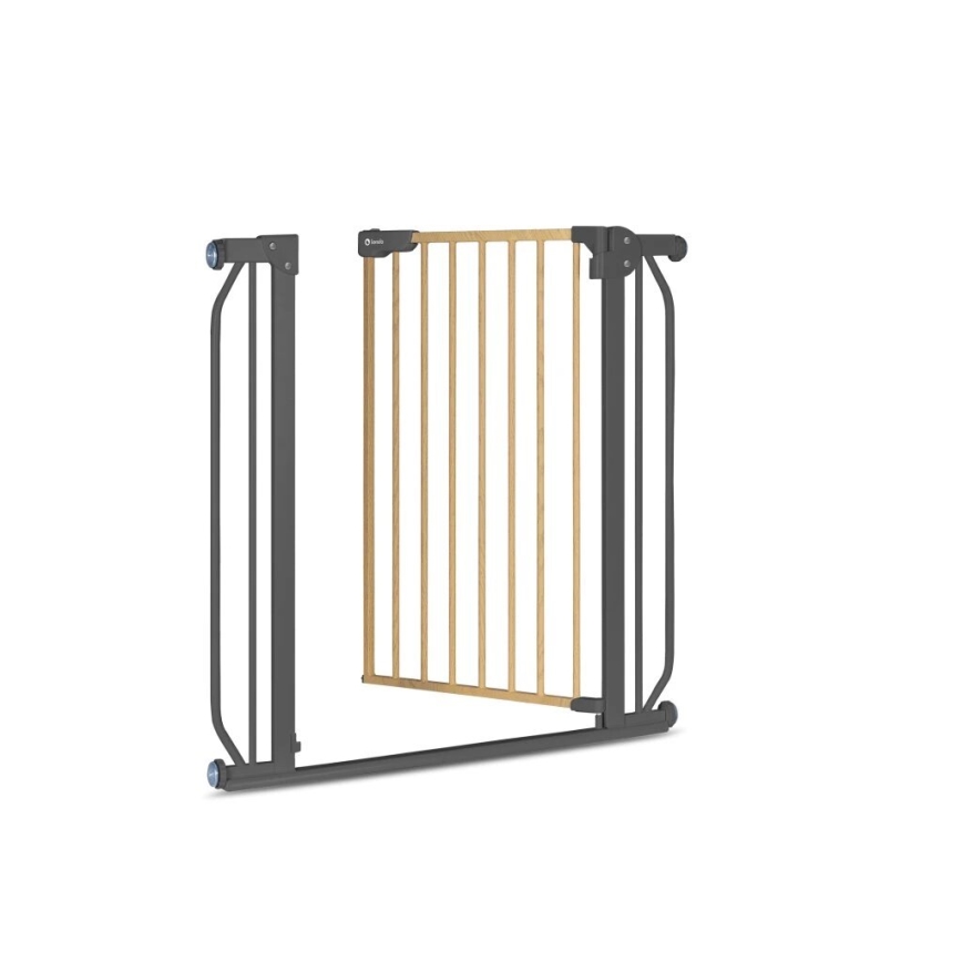 Lionelo - Säkerhetsgrind TRUUS SLIM svart/beige