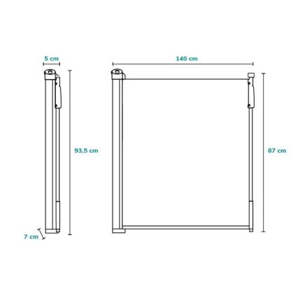 Lionelo - Säkerhetsgrind TULIA svart