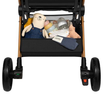 Lionelo - Sittvagn CLOE svart/guld