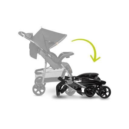 Lionelo - Sittvagn EMMA PLUS svart