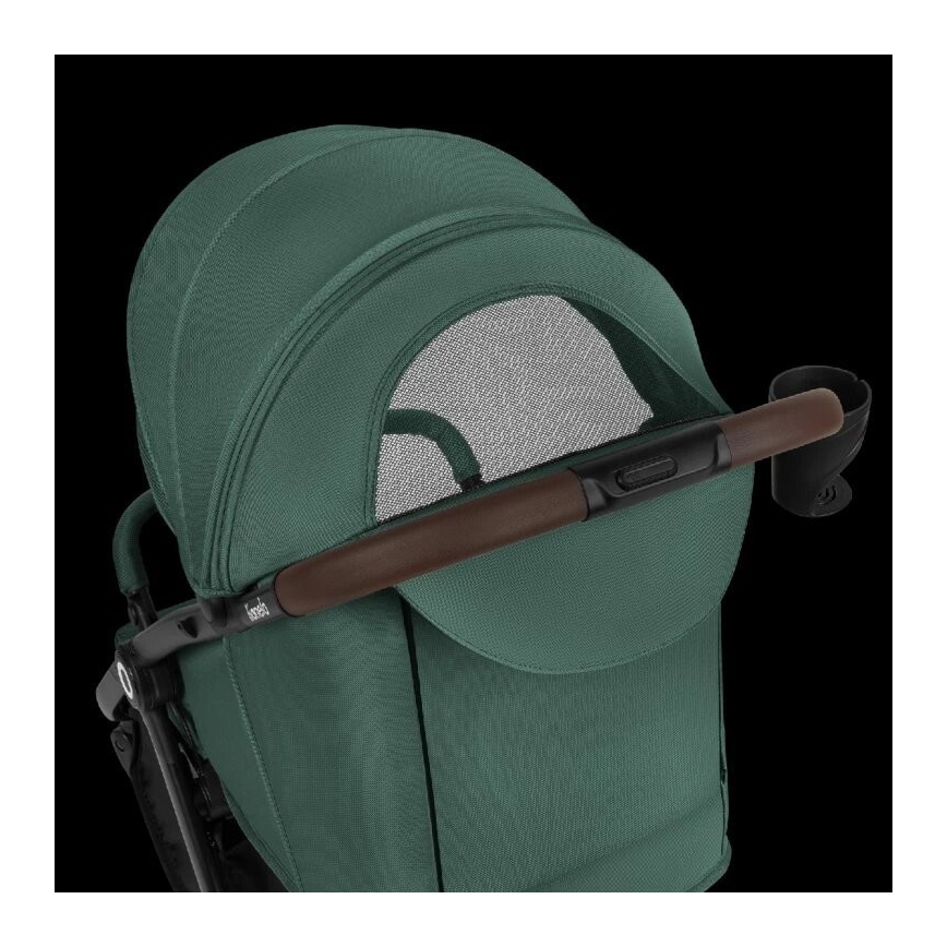 Lionelo - Sittvagn INGRID grön/svart