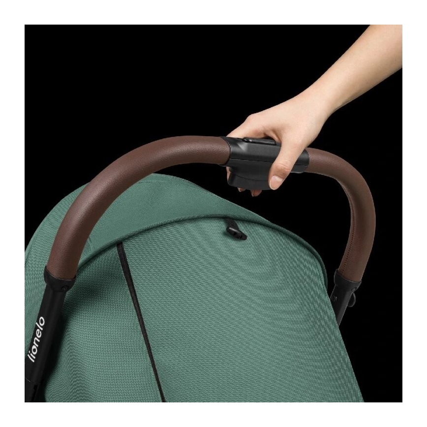 Lionelo - Sittvagn INGRID grön/svart