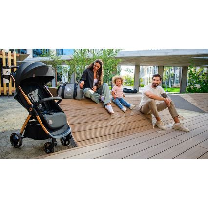 Lionelo - Sittvagn INGRID svart