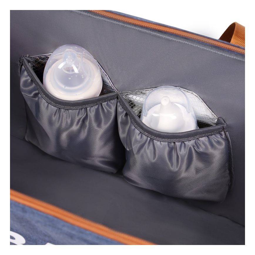 Lionelo - Skötväska till barnvagn IDA Blue Denim