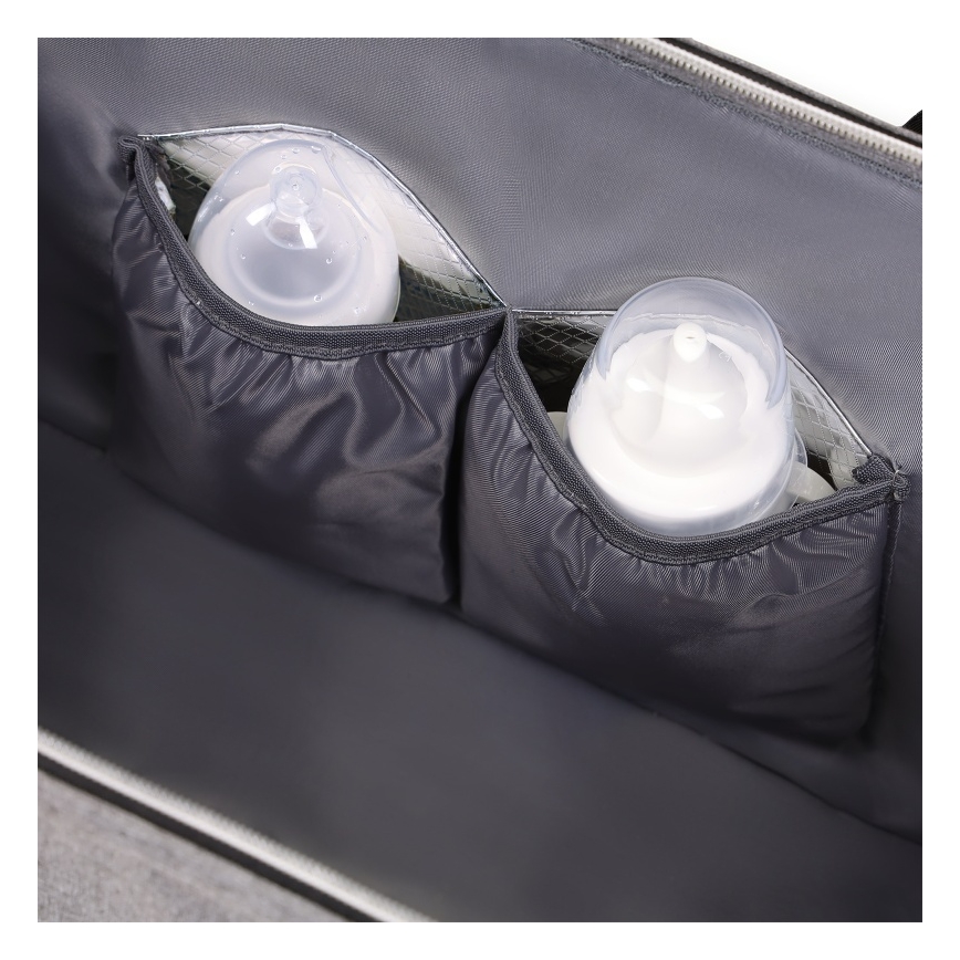 Lionelo - Skötväska till barnvagn IDA Grey Concrete