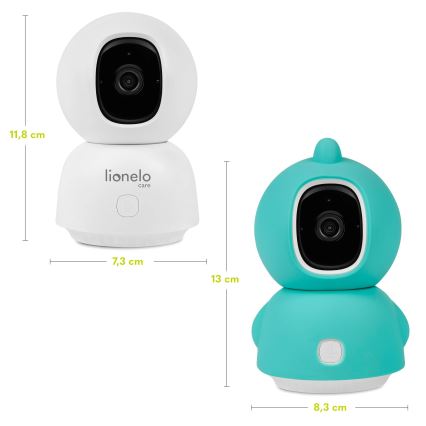 Lionelo - Smart babymonitor BABYLINE VIEW Wi‑Fi 5V vit