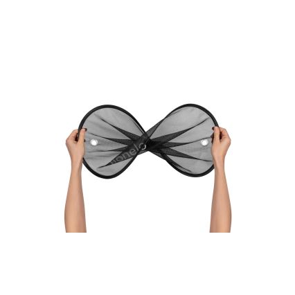 Lionelo - solskydd med sugkopp SUNSHADE, 2-pack, svart