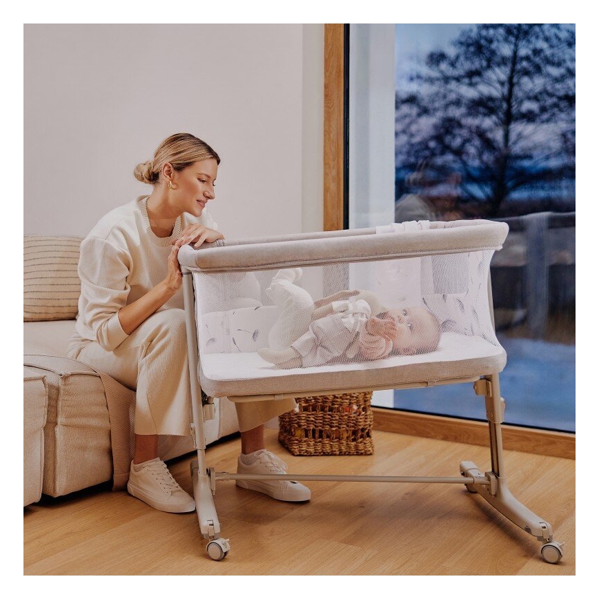 Lionelo - Spjälsäng 3-i-1 AURORA beige