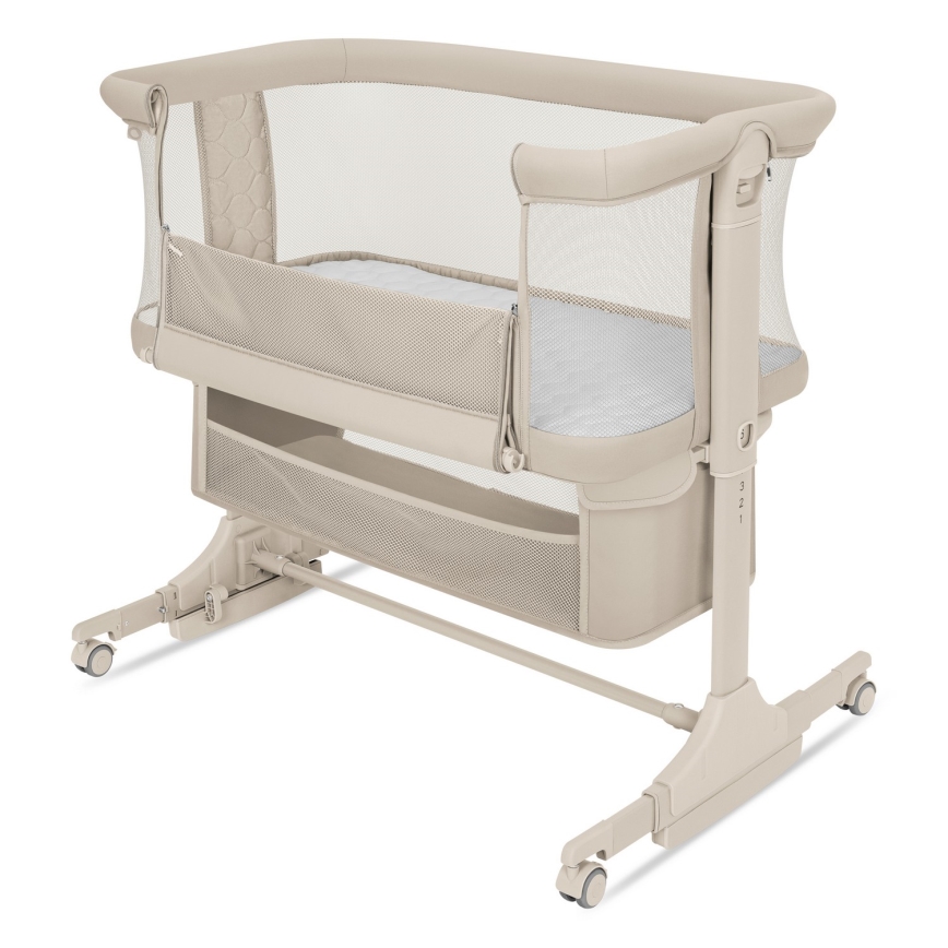 Lionelo - Spjälsäng 3-i-1 JODIE Beige/krämvit