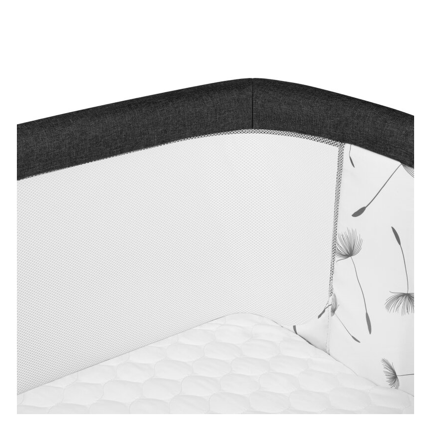 Lionelo - Spjälsäng 3i1 AURORA svart