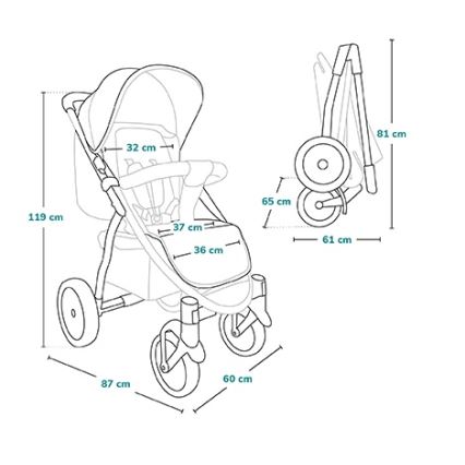 Lionelo - Sportvagn ANNET TOUR Golden Moments
