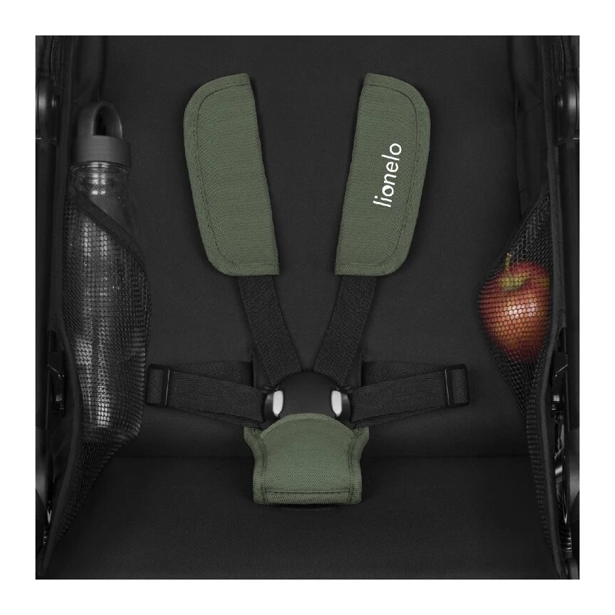 Lionelo - Sportvagn AZURA svart/grön