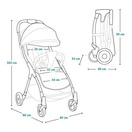 Lionelo - Sportvagn JULIE ONE Golden Moments