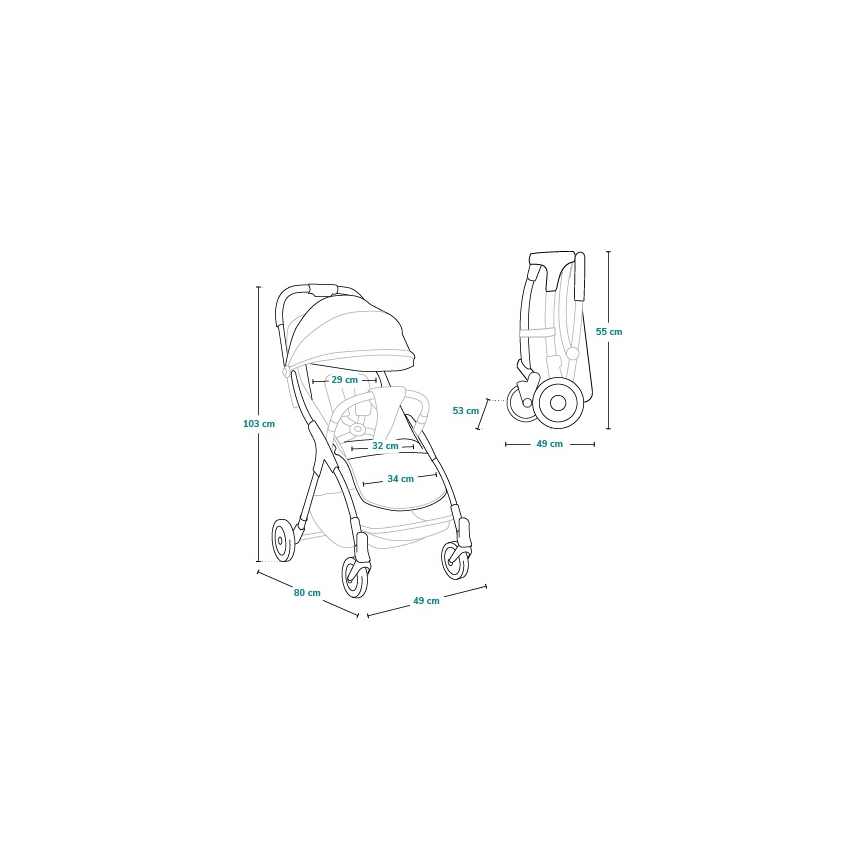 Lionelo - Sportvagn JULIE ONE Golden Moments