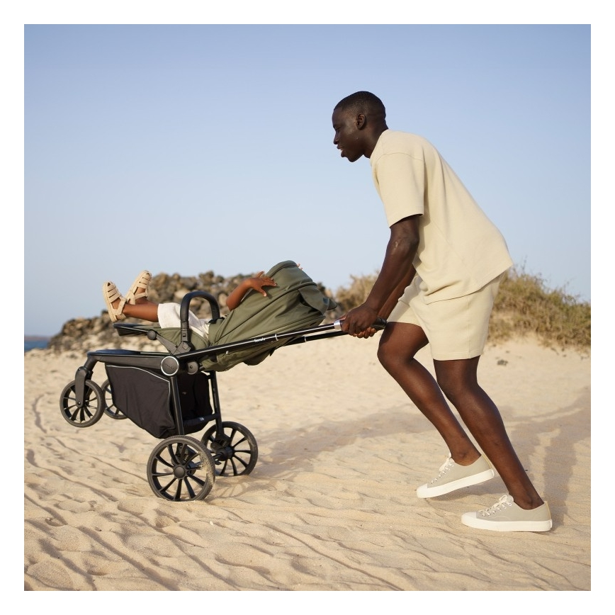 Lionelo - Sportvagn MIKA PLUS Green Olive