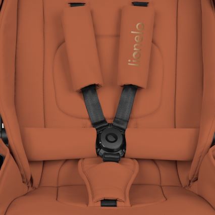 Lionelo - Sportvagn MIKA PLUS rostbrun