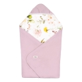 Lionelo - Svepfilt för bilbarnstol TRAVEL SWADDLE 90x90 cm Rosa blomma