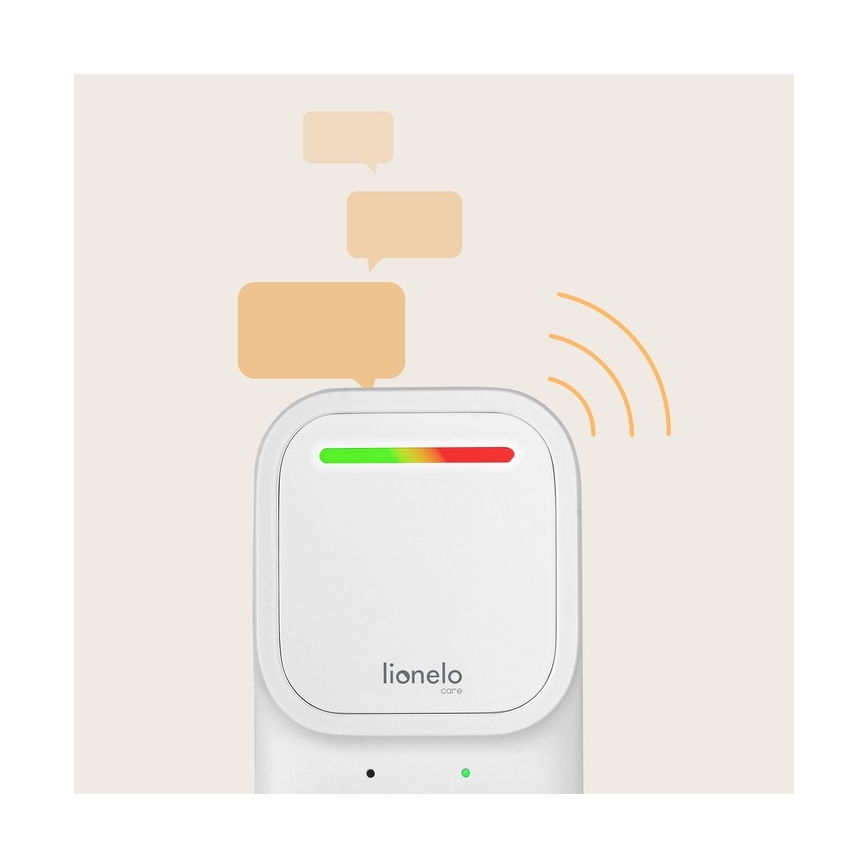 Lionelo - Trådlös, laddbar ljudbabyvakt BABYLINE 2.2 5V