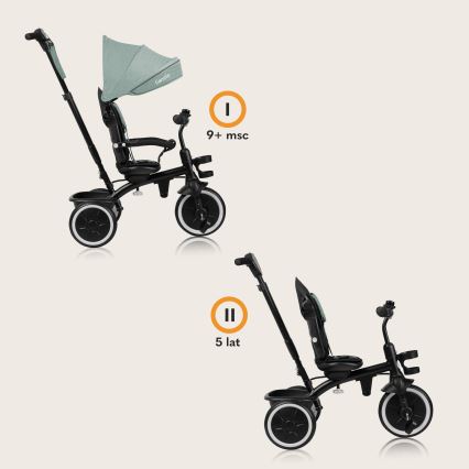 Lionelo - Trehjuling för barn BERRY Grön Skog