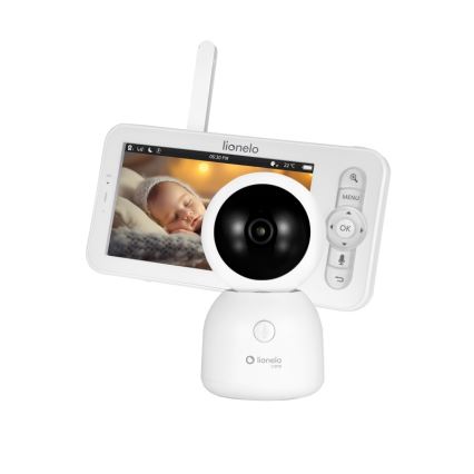 Lionelo - Uppladdningsbar babymonitor med skärm BABYLINE 9.2 5V 3600 mAh
