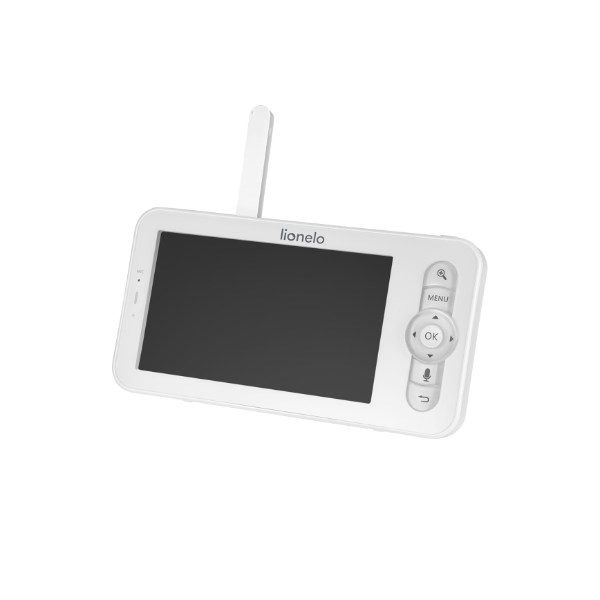 Lionelo - Uppladdningsbar babymonitor med skärm BABYLINE 9.2 5V 3600 mAh