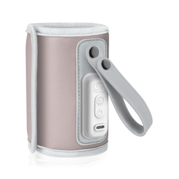 Lionelo - Uppladdningsbar flaskvärmare THERMUP GO 18W/5V Babyrosa