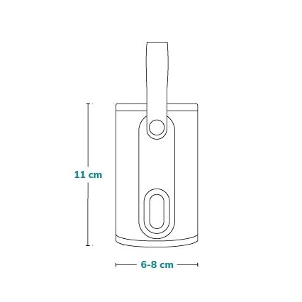 Lionelo - Uppladdningsbar flaskvärmare THERMUP GO 18W/5V Babyrosa
