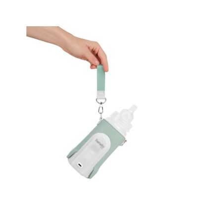 Lionelo - Uppladdningsbar flaskvärmare THERMUP GO EVO 18W/5V grön/vit