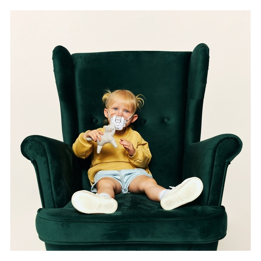 Lionelo - Uppladdningsbar inhalationsmask för barn NEBI AIR 5V