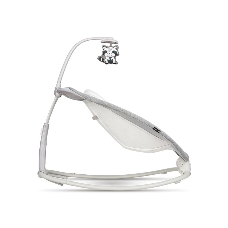 Lionelo - Vibrerande babygunga med melodi PASCAL, 2xAA, grå