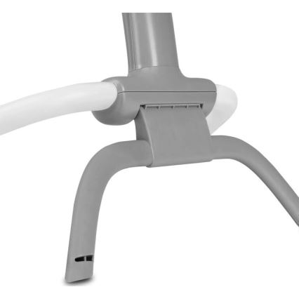 Lionelo - Vibrerande vippstol med melodi PASCAL 2xAA grå/turkos