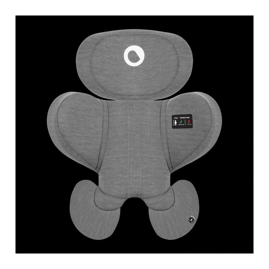 Lionelo - Vridbar bilbarnstol med bas HARMONY i-Size 40-150 cm grå