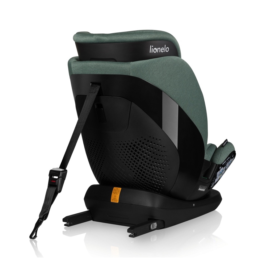 Lionelo - Bilbarnstol med roterbar bas LAVENDER i-Size 76-150 cm pistagegrön