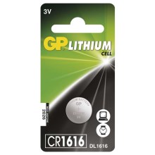 Litium knappcellsbatterier CR1616 GP LITHIUM 3V/55 mAh