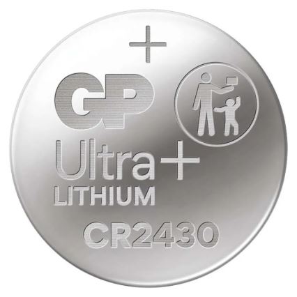 Litium knappcellsbatterier CR2430 GP LITHIUM 3V/300 mAh