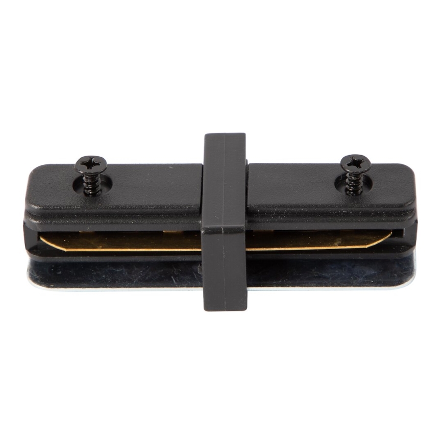 Ljuskontakt i skensystem 1-fas rak svart