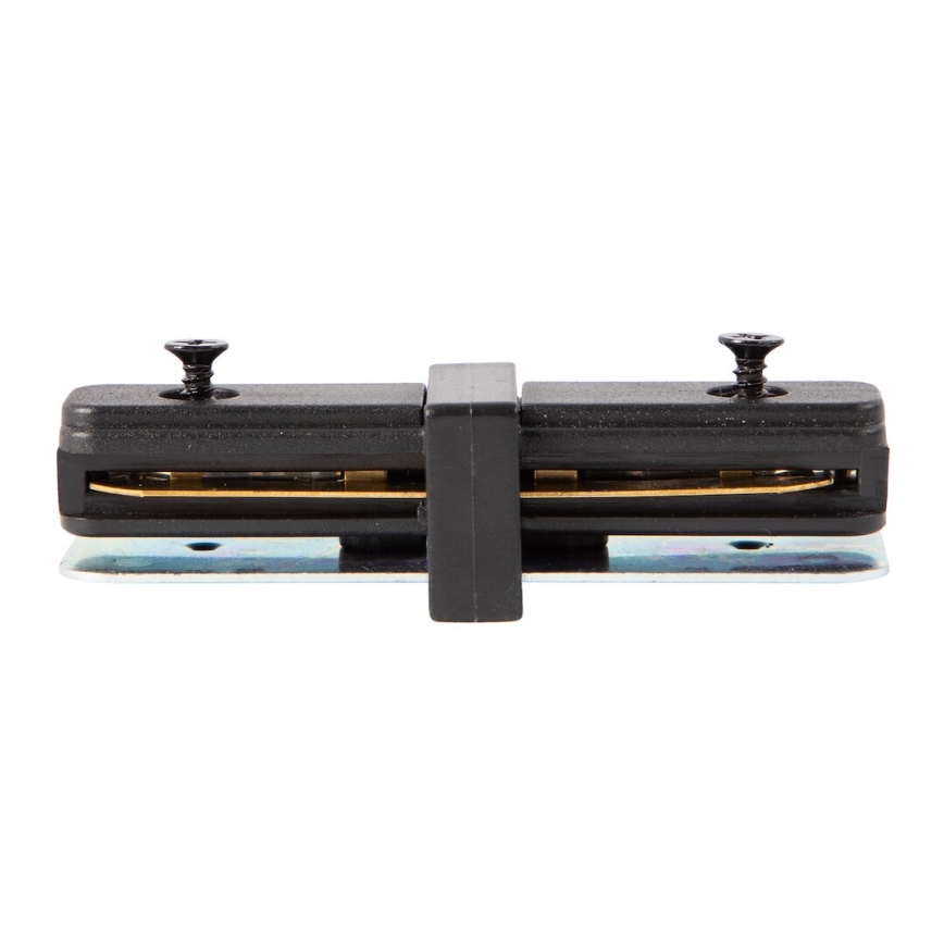 Ljuskontakt i skensystem 1-fas rak svart