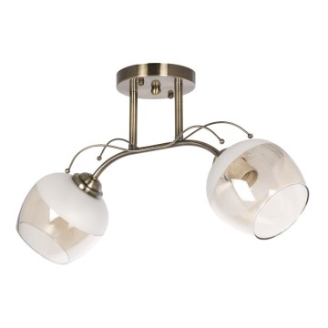 Ljuskrona 2xE27/60W/230V mässing