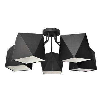 Ljuskrona ADAMANT 5xE27/15W/230V svart