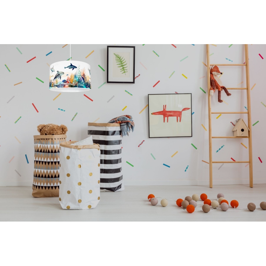 Ljuskrona för barn OCEAN 1xE27/60W/230V