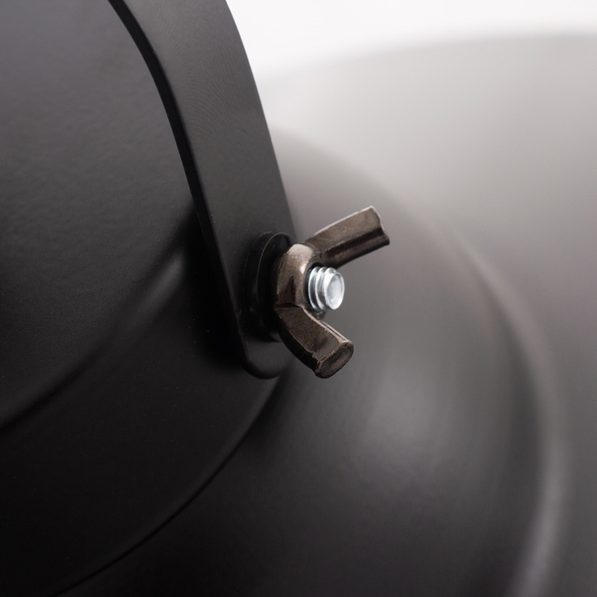 Ljuskrona IRON 1 1xE27/60W svart