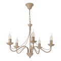 Ljuskrona med kedja ANTON 5xE14/60W/230V beige