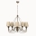 Ljuskrona med kedja CLASSIC 5xE14/40W/230V brons/beige